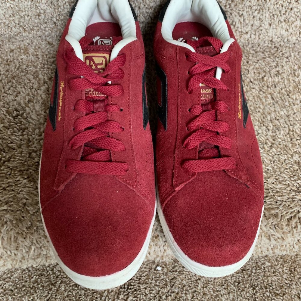 Airspeed Footwear  Men's Red Leather Skaters Sneakers..